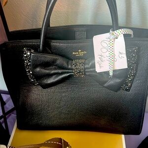 Kate Spade Black  Bow Big Cute!